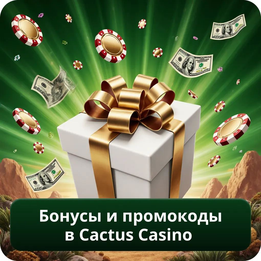 Бонусы и промокоды в Cactus Casino