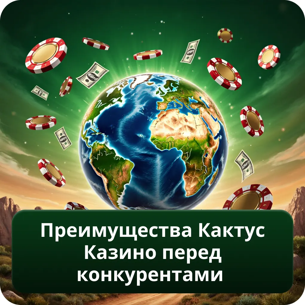 Преимущества Кактус Казино перед конкурентами